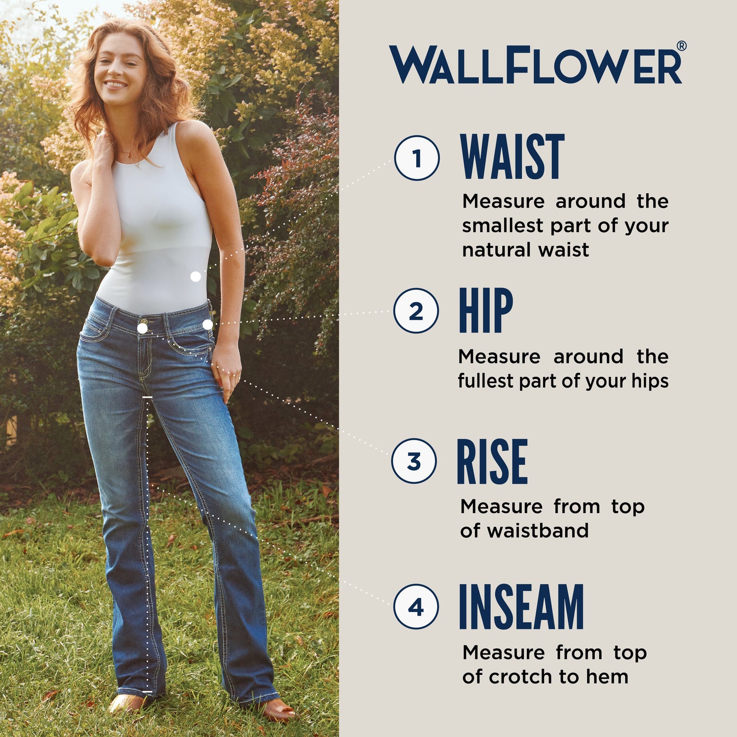 Women'S Luscious Curvy Bootcut Mid-Rise Insta Stretch Juniors Jeans (Standard and Plus)