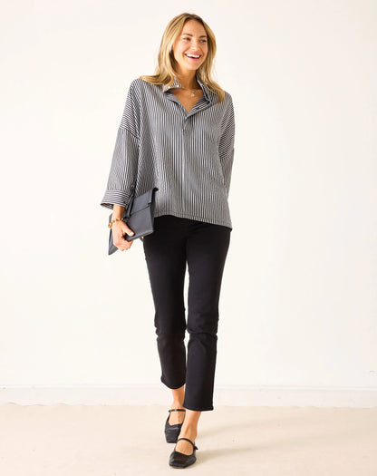 Emerson Pop up Collar Top