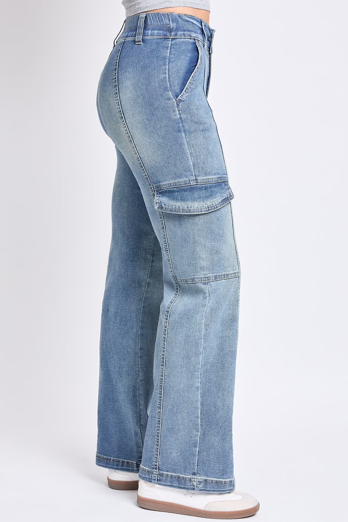 Jeans Women'S Straight Cargo Jeans