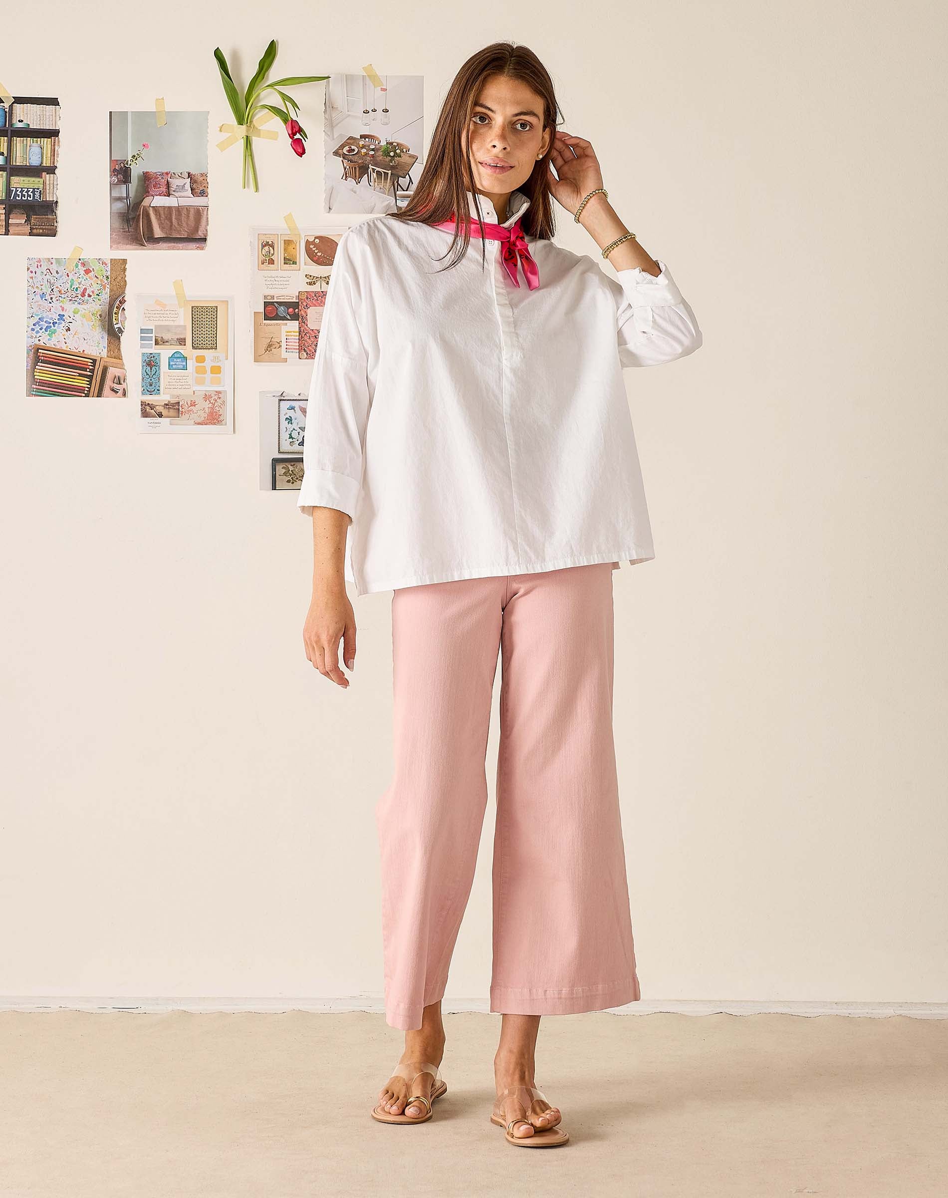 Emerson Pop up Collar Top