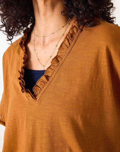 Amelia Ruffle Tee