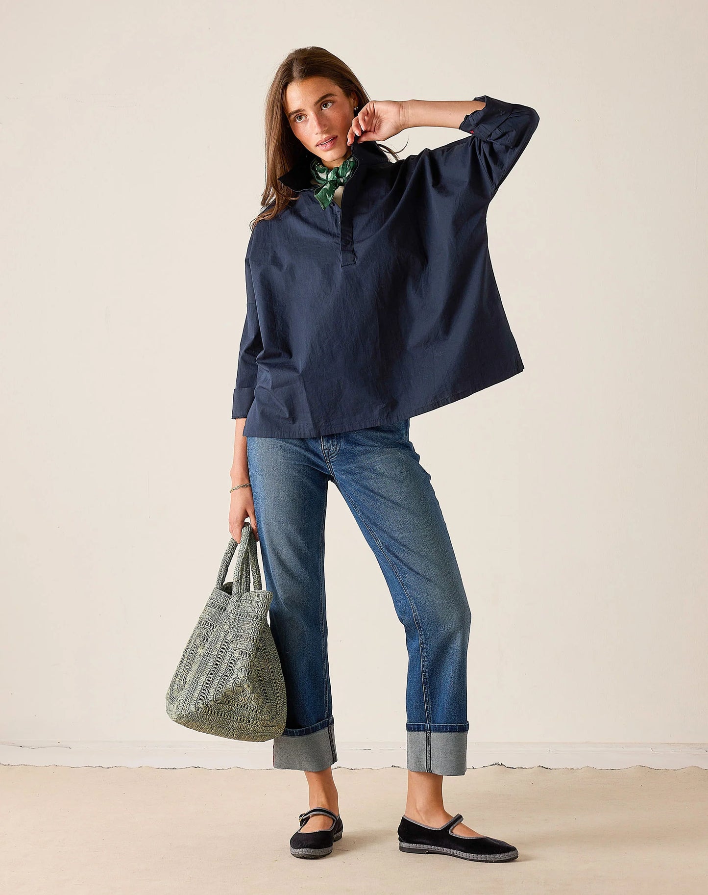 Emerson Pop up Collar Top