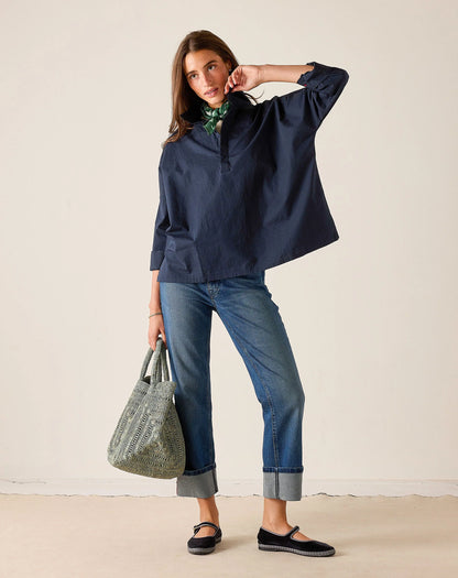 Emerson Pop up Collar Top