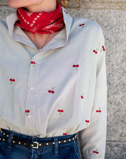 Emerson Pop up Collar Top