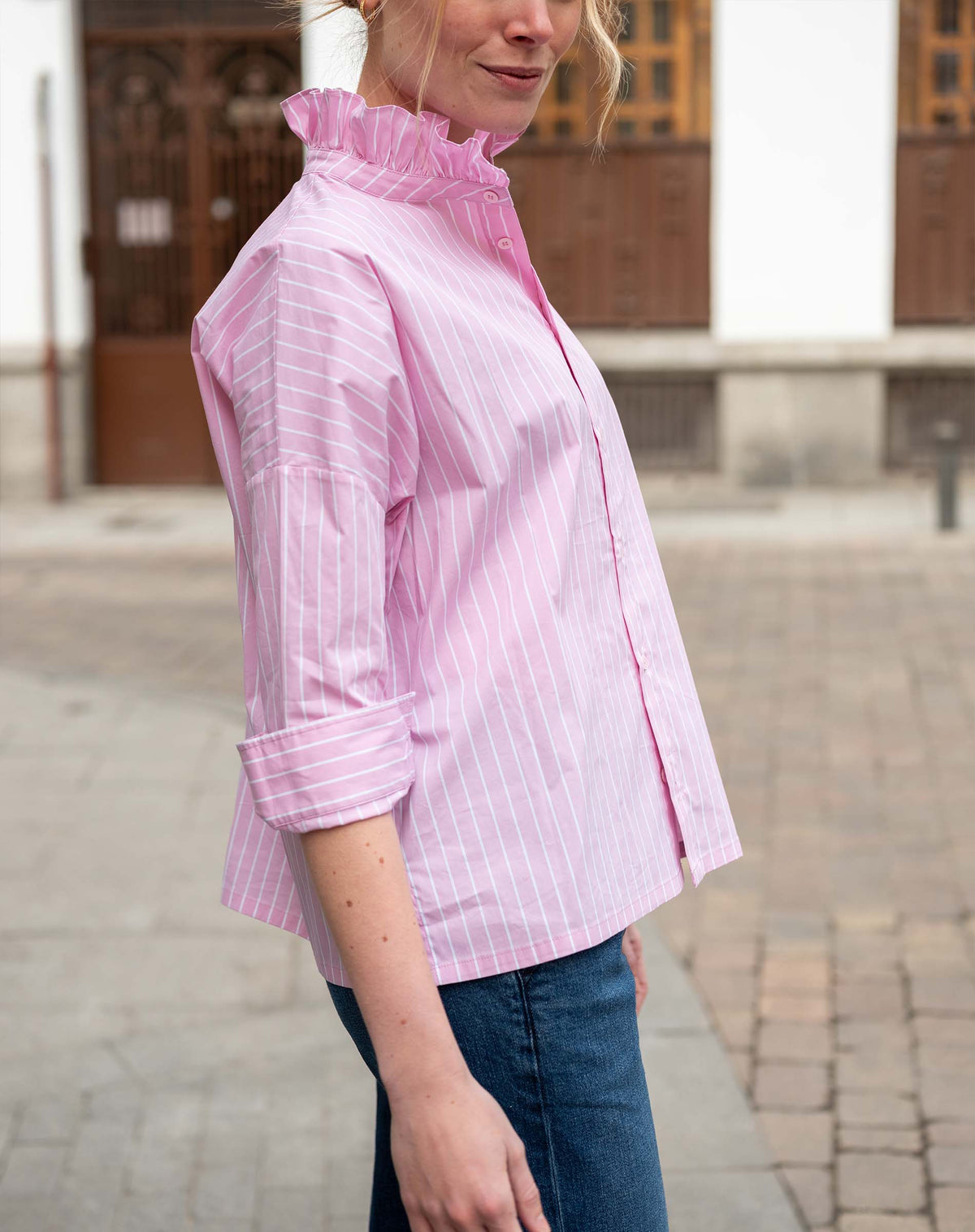 Emerson Pop up Collar Top
