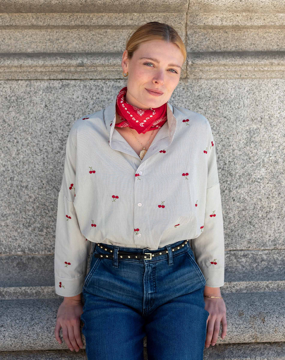 Emerson Pop up Collar Top