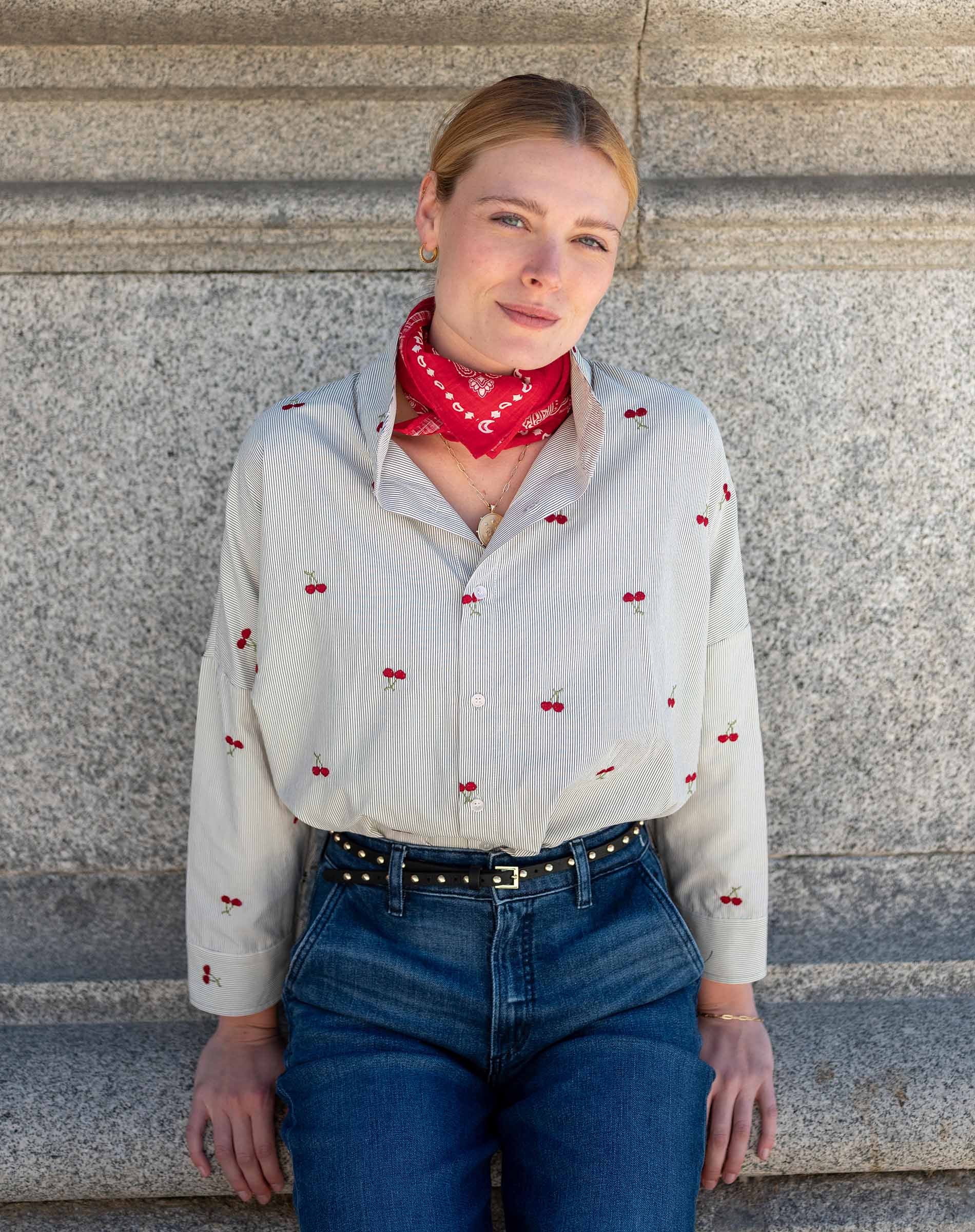 Emerson Pop up Collar Top