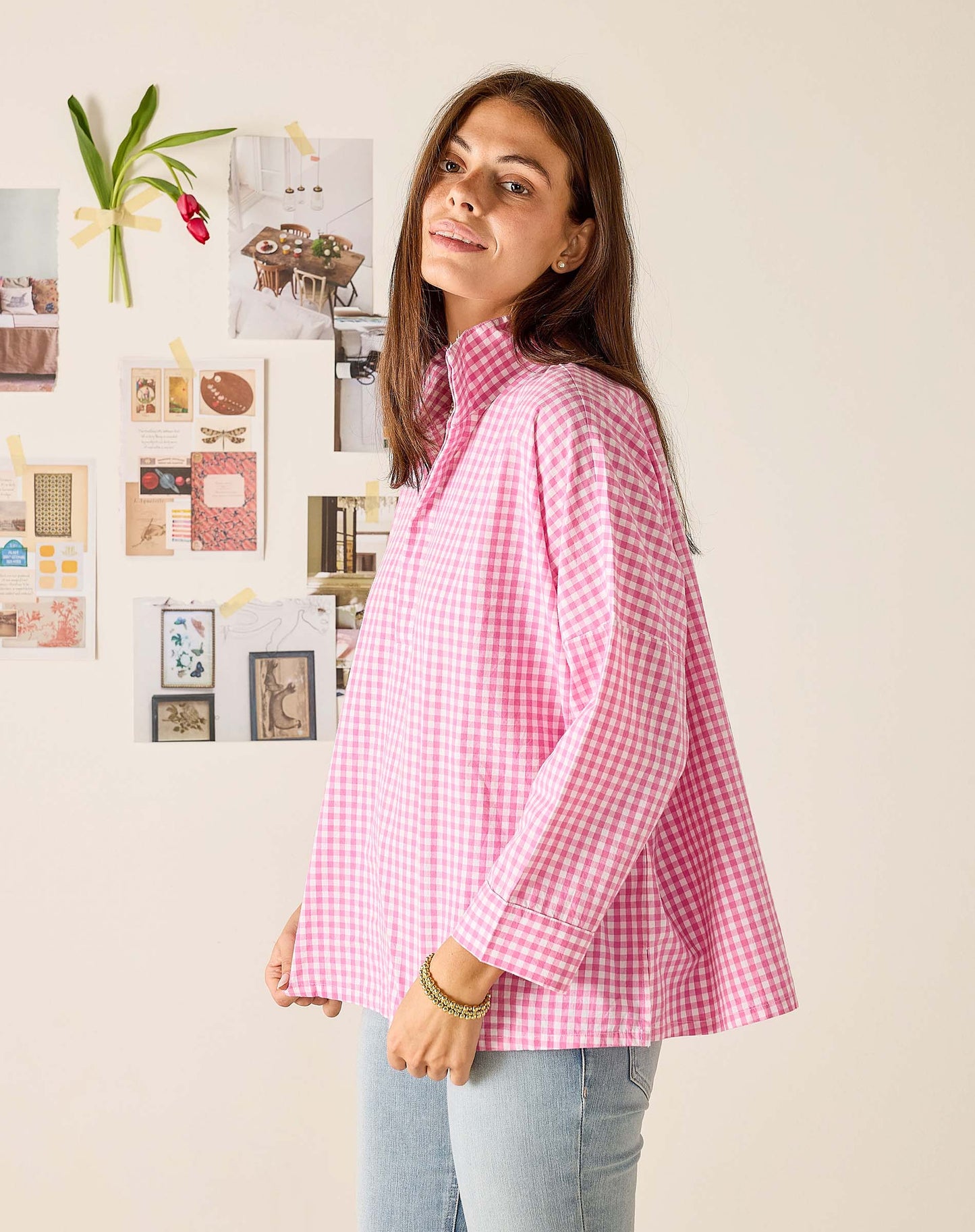 Emerson Pop up Collar Top