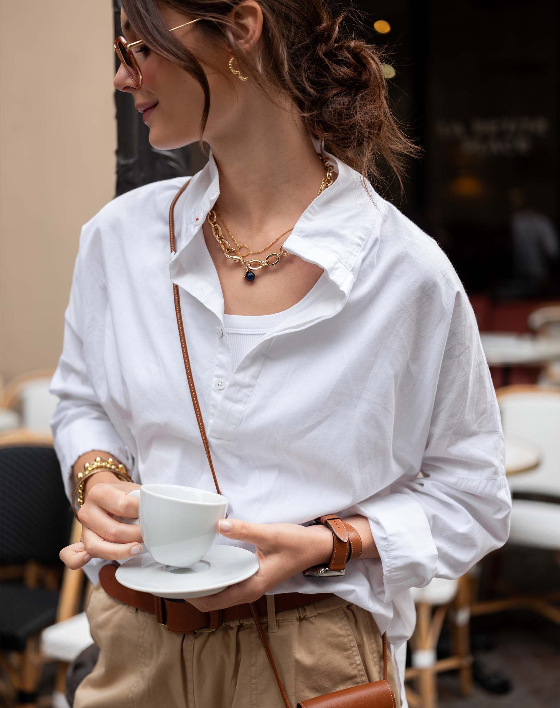 Emerson Pop up Collar Top