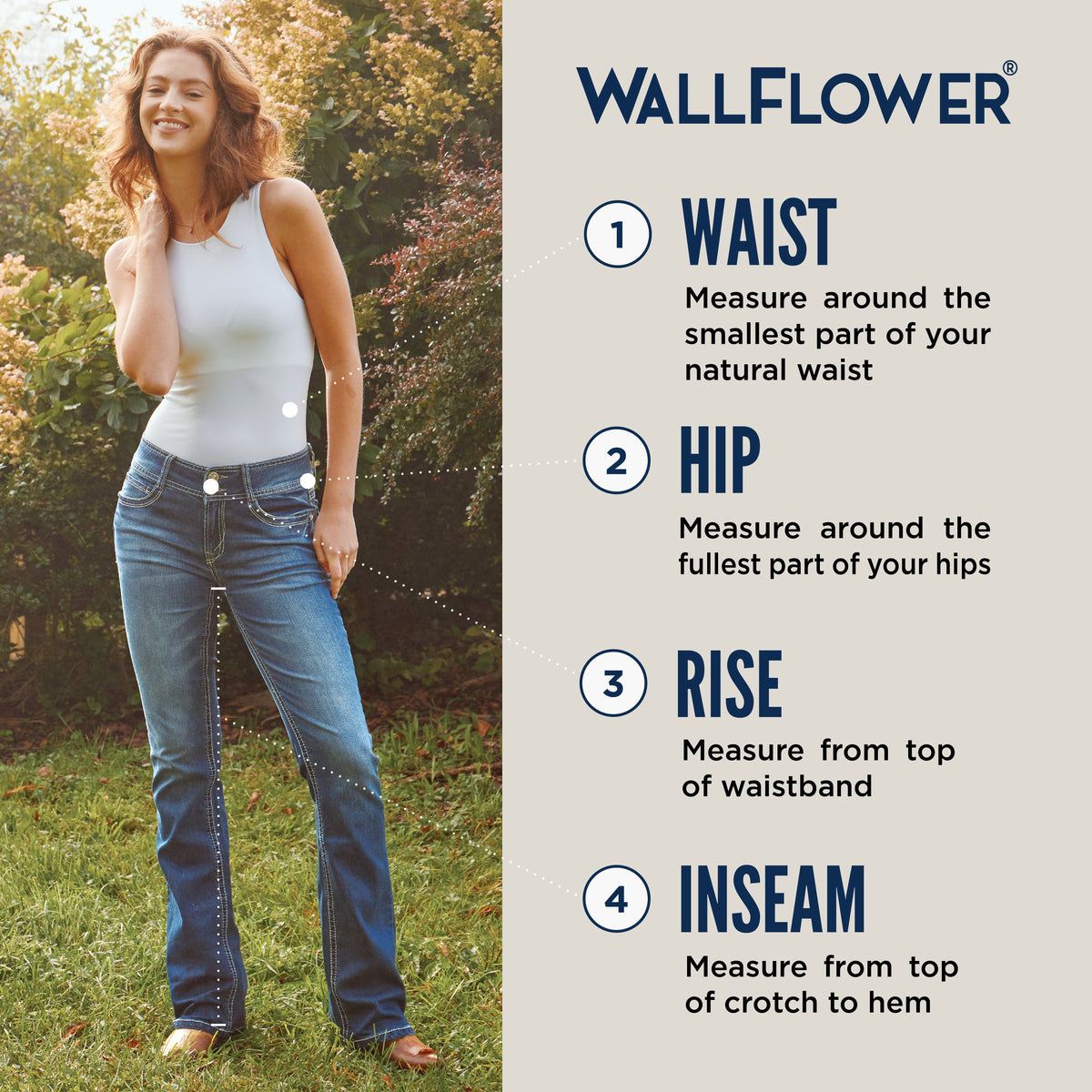 Women'S Luscious Curvy Bootcut Mid-Rise Insta Stretch Juniors Jeans (Standard and Plus)