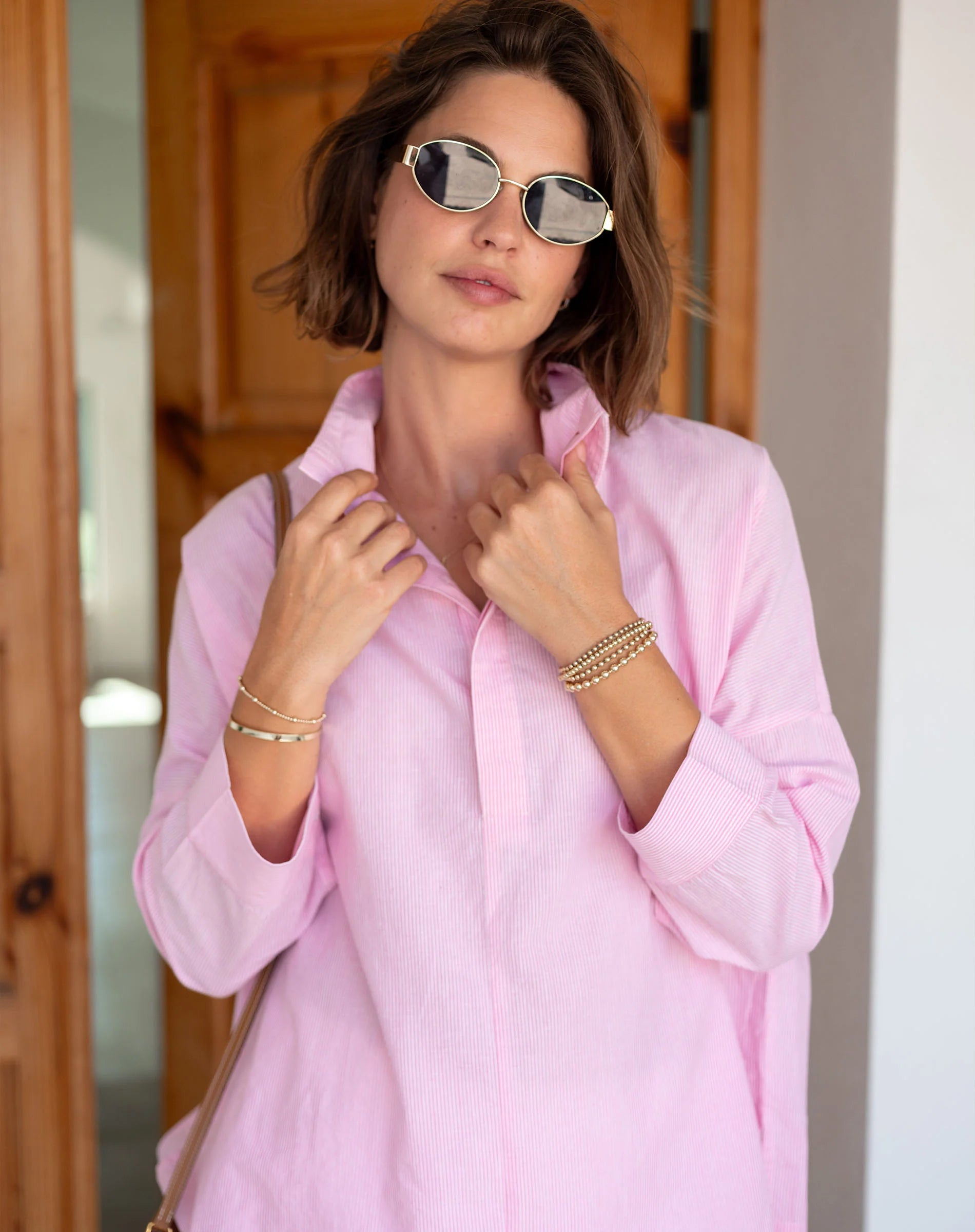 Emerson Pop up Collar Top
