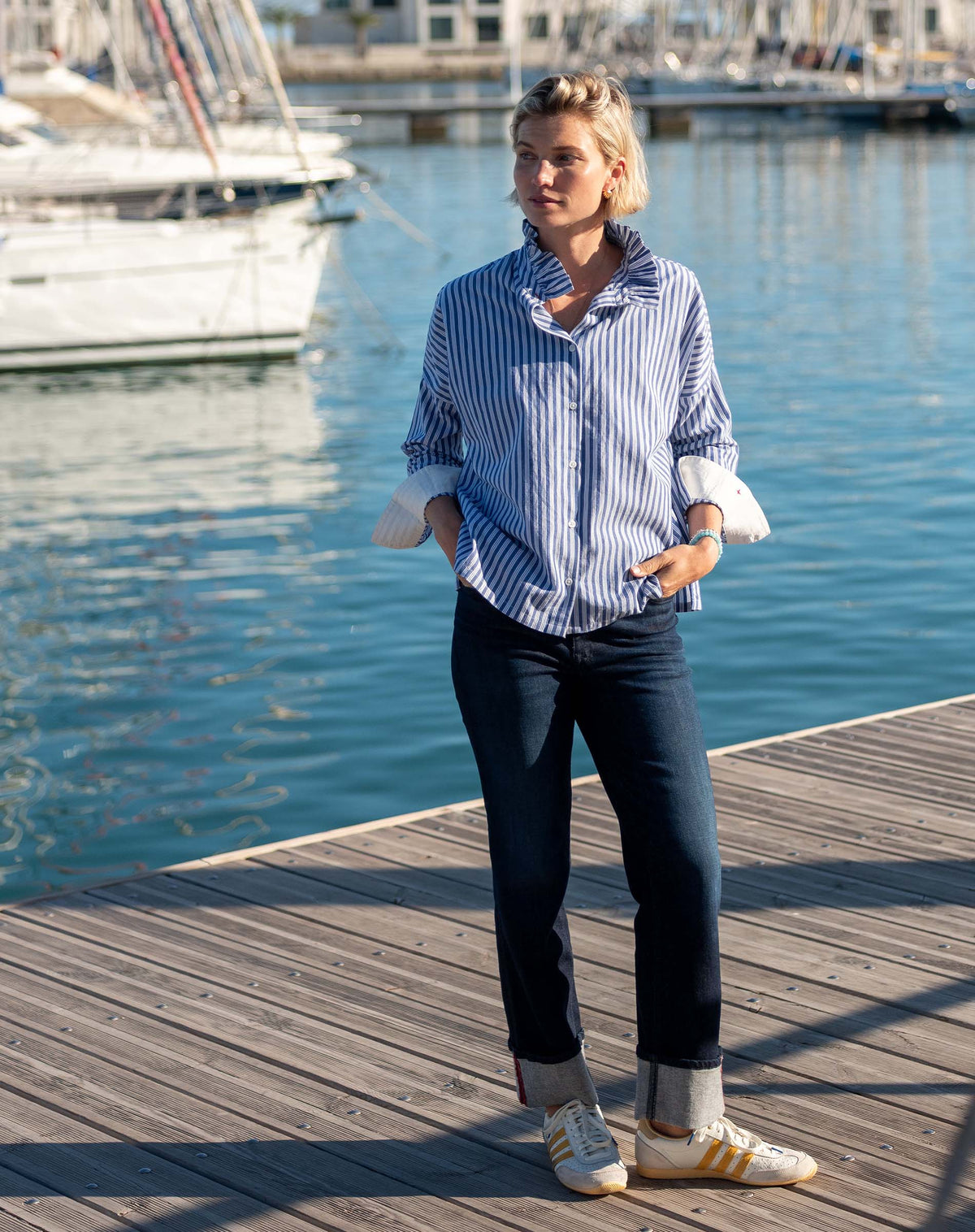 Emerson Pop up Collar Top