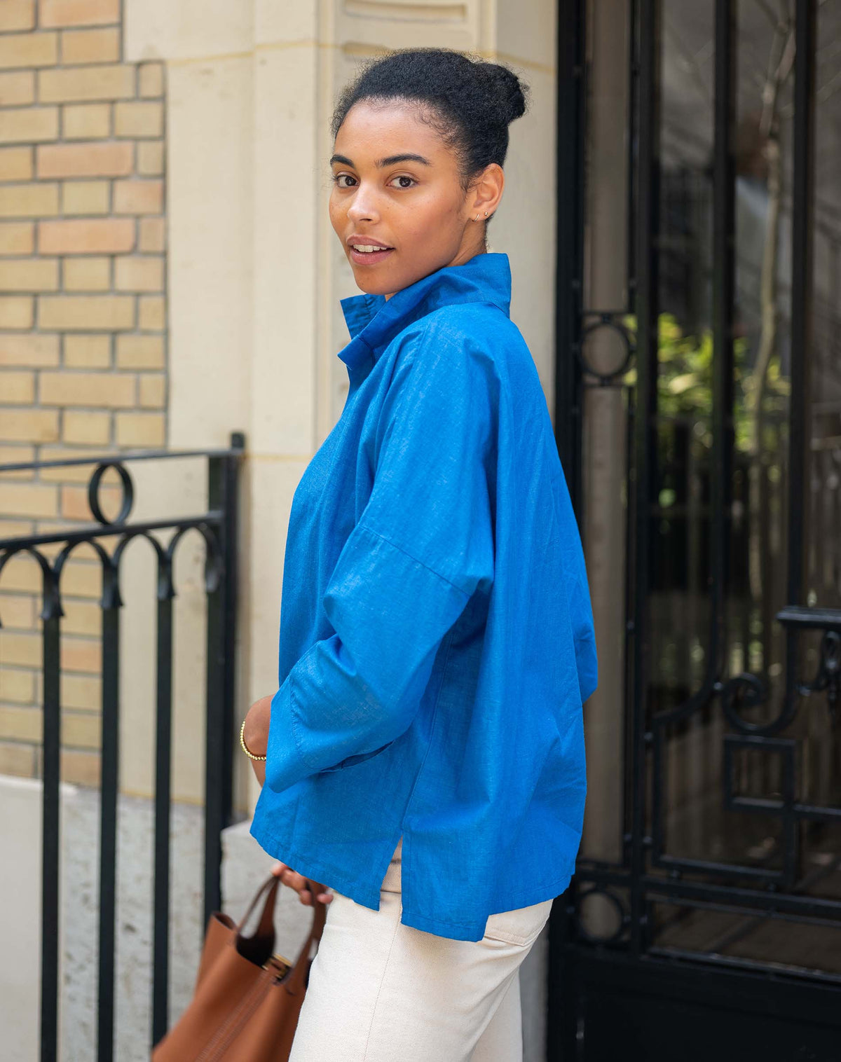 Emerson Pop up Collar Top