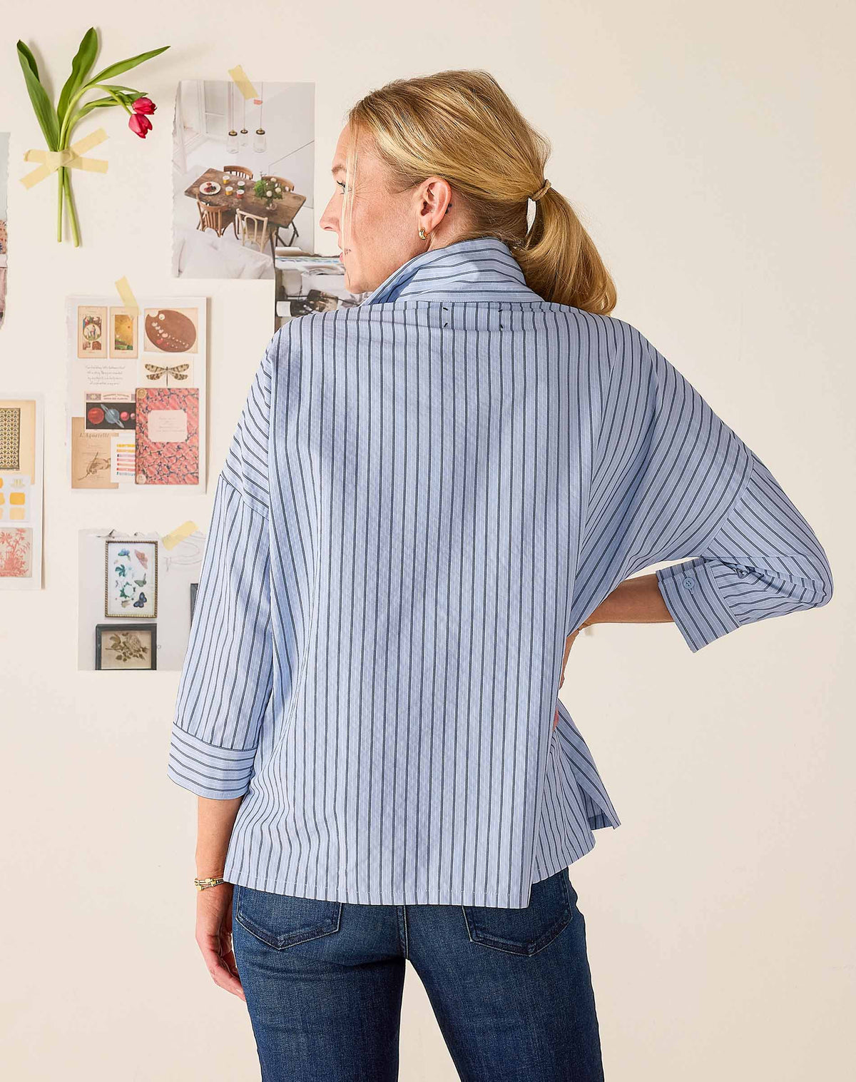 Emerson Pop up Collar Top