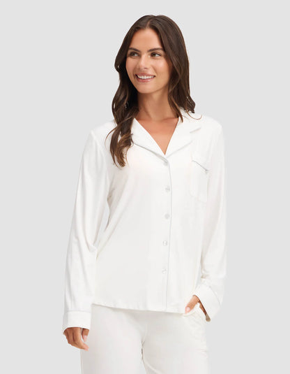 Women'S Bamboo Stretch-Knit Long Sleeve Pajama Set