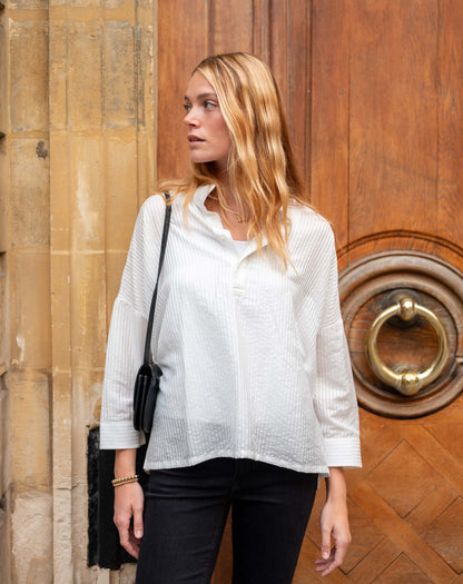 Emerson Pop up Collar Top
