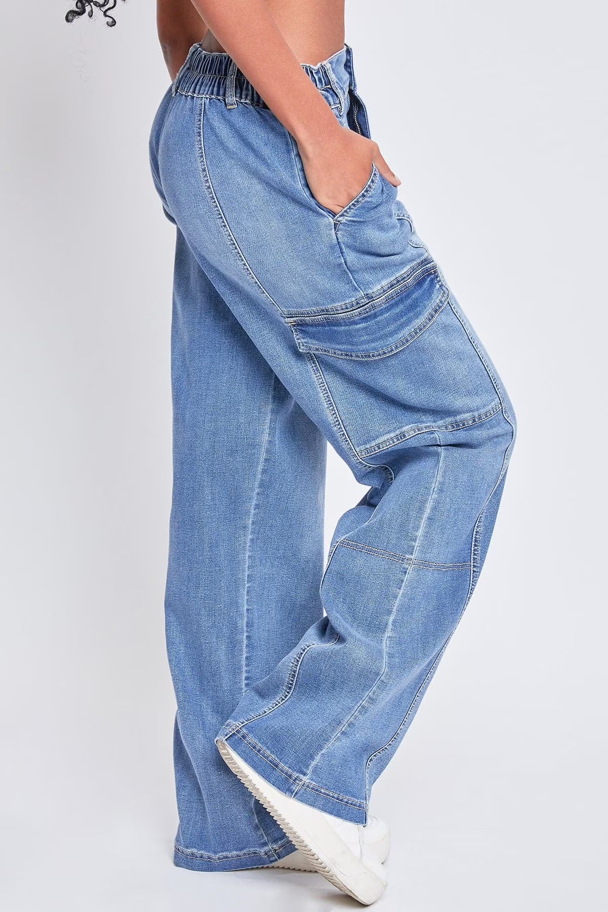 Jeans Women'S Straight Cargo Jeans