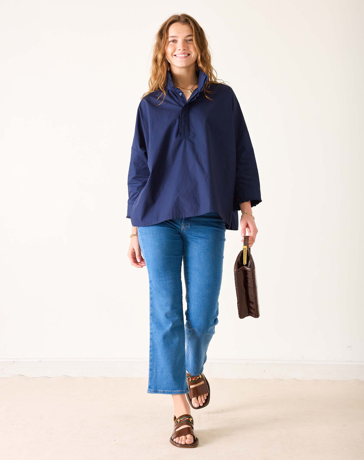 Emerson Pop up Collar Top