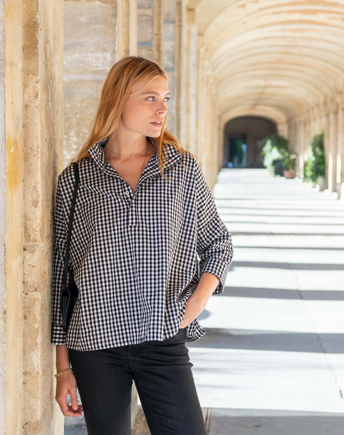 Emerson Pop up Collar Top