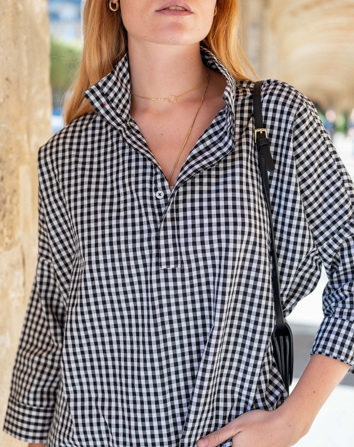 Emerson Pop up Collar Top