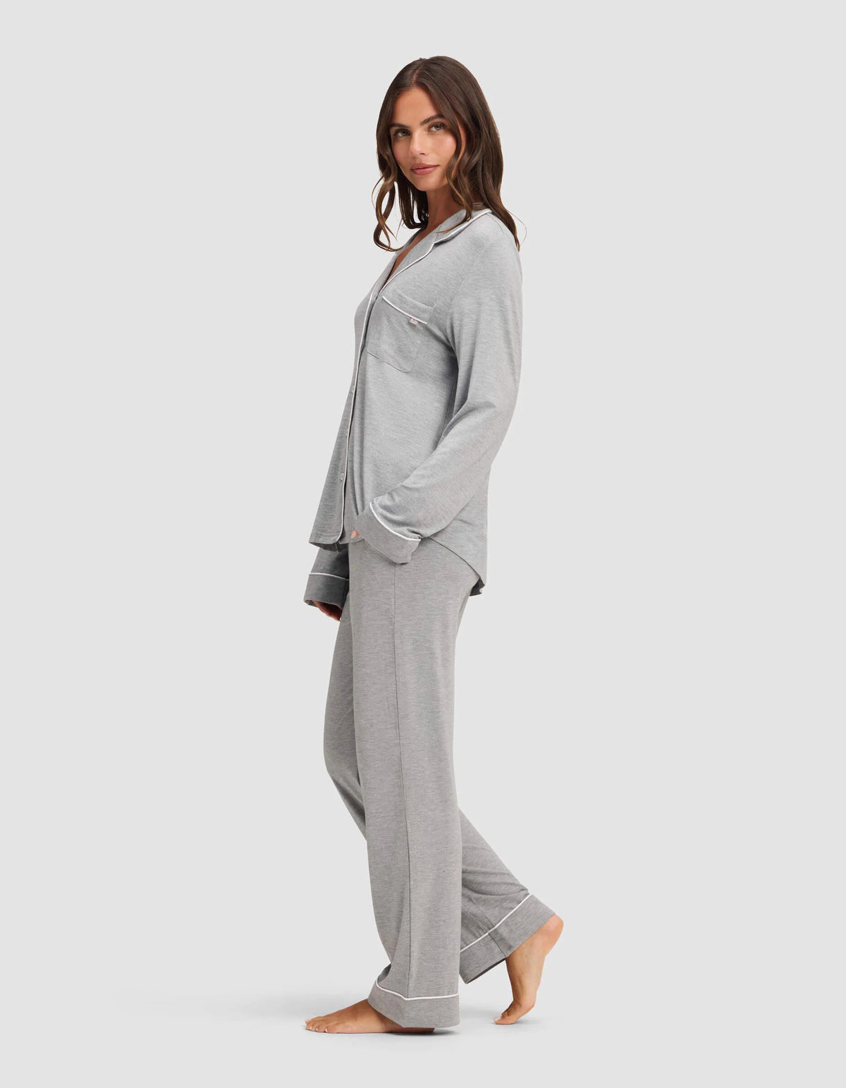 Women'S Bamboo Stretch-Knit Long Sleeve Pajama Set
