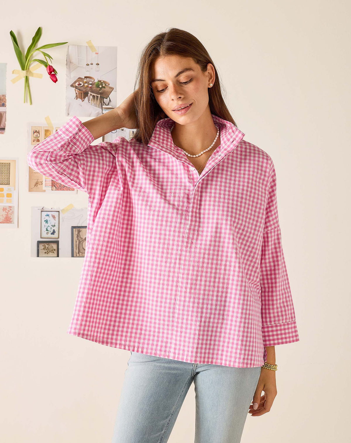 Emerson Pop up Collar Top