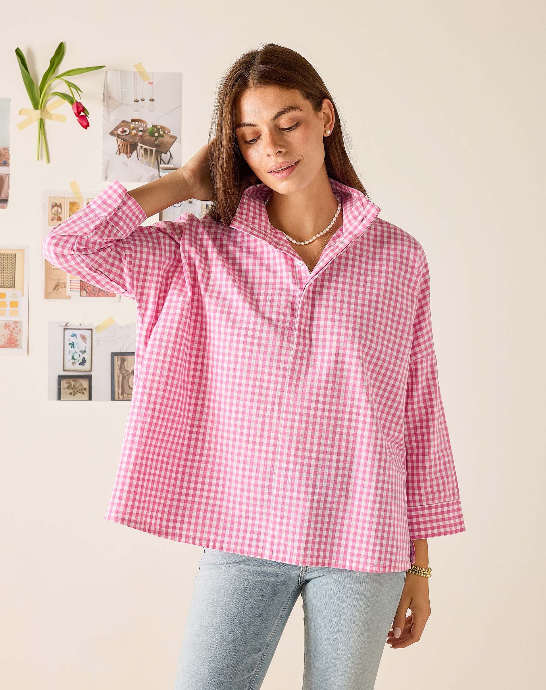 Emerson Pop up Collar Top