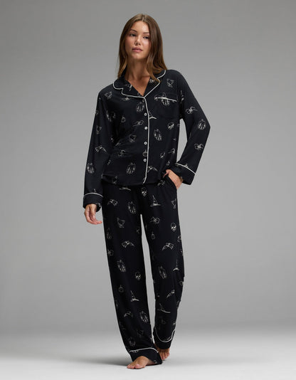 Women'S Bamboo Stretch-Knit Long Sleeve Pajama Set