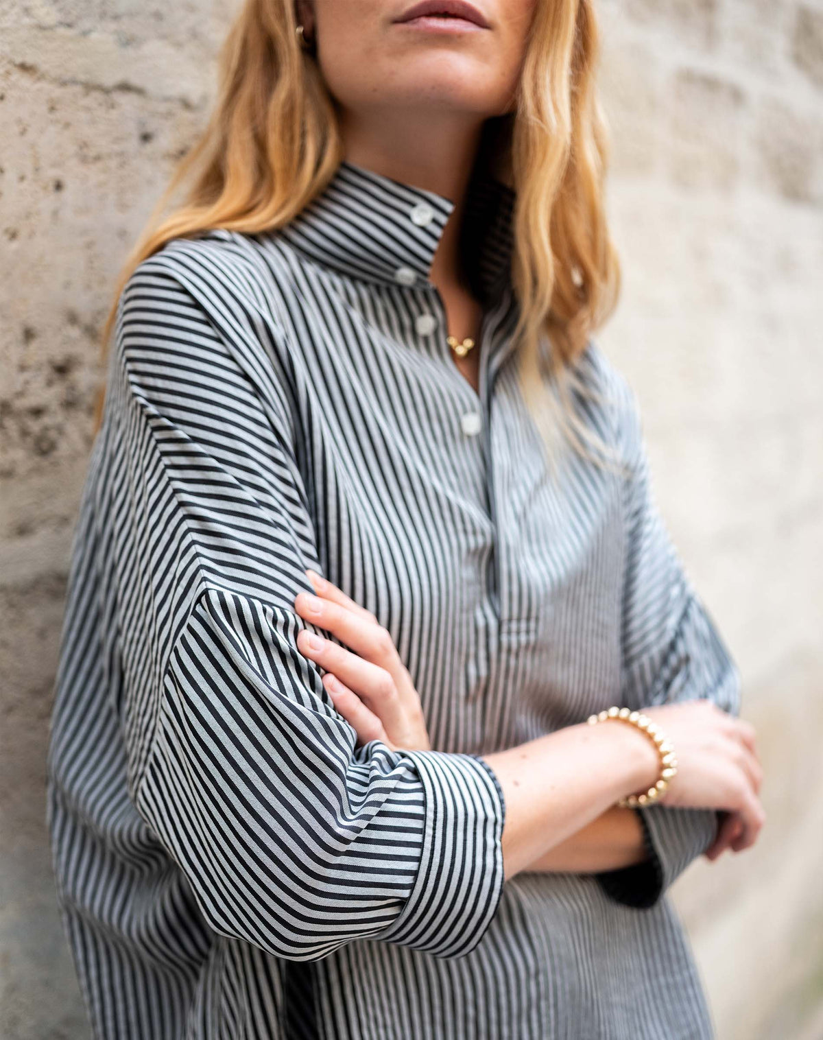 Emerson Pop up Collar Top