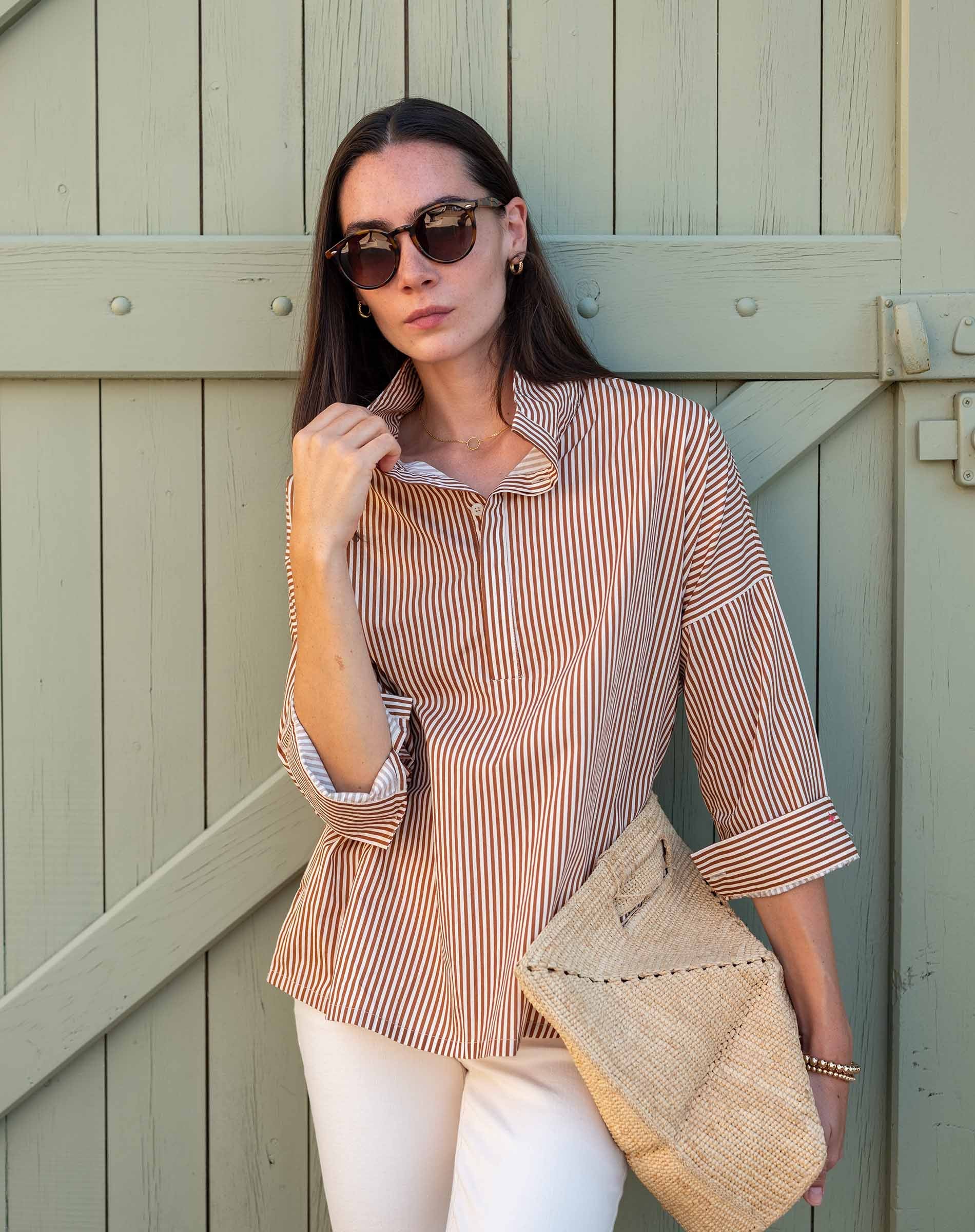 Emerson Pop up Collar Top