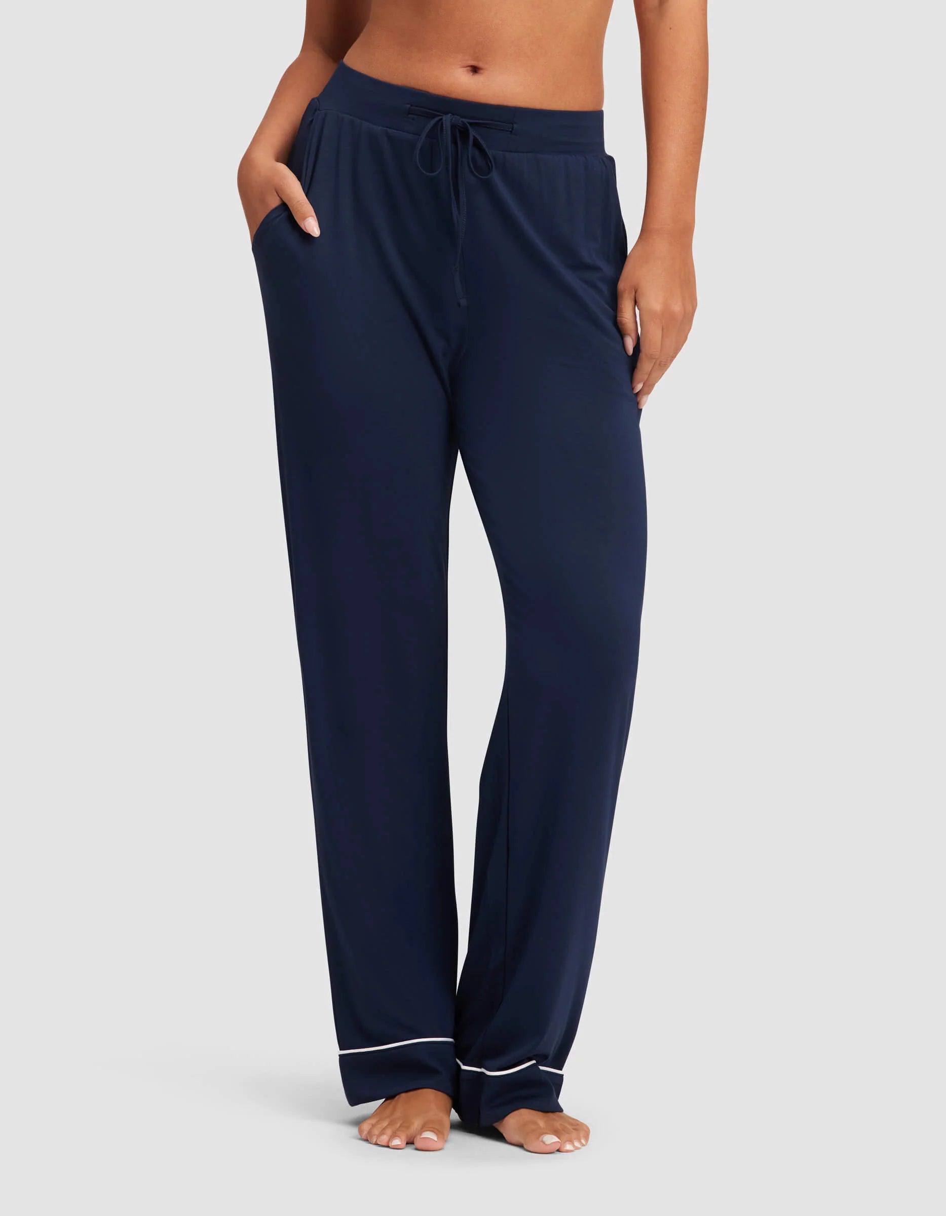 Women'S Bamboo Stretch-Knit Long Sleeve Pajama Set
