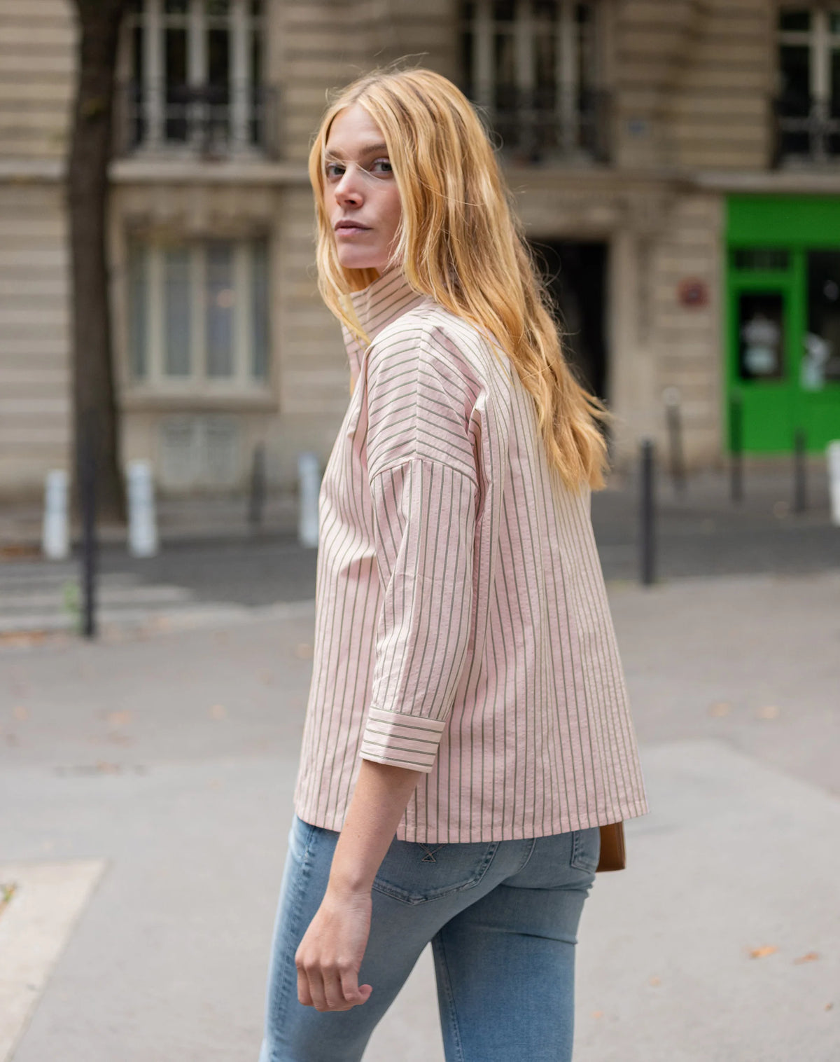 Emerson Pop up Collar Top
