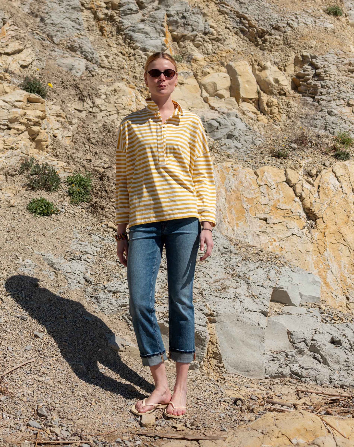 Emerson Pop up Collar Top
