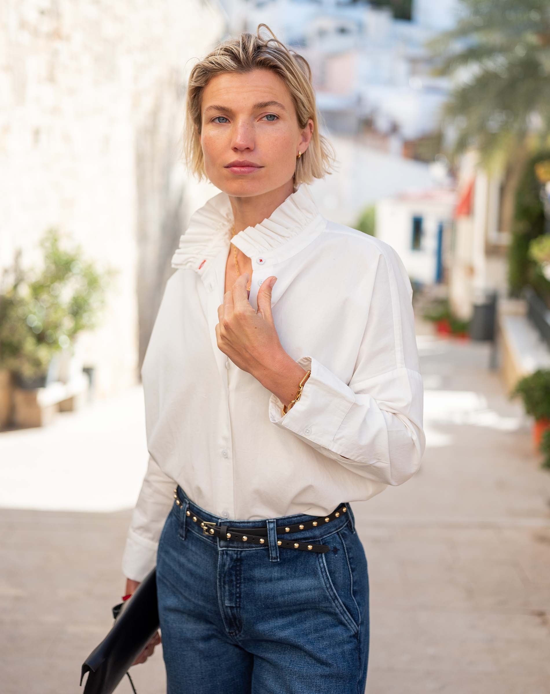 Emerson Pop up Collar Top