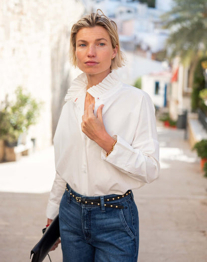 Emerson Pop up Collar Top