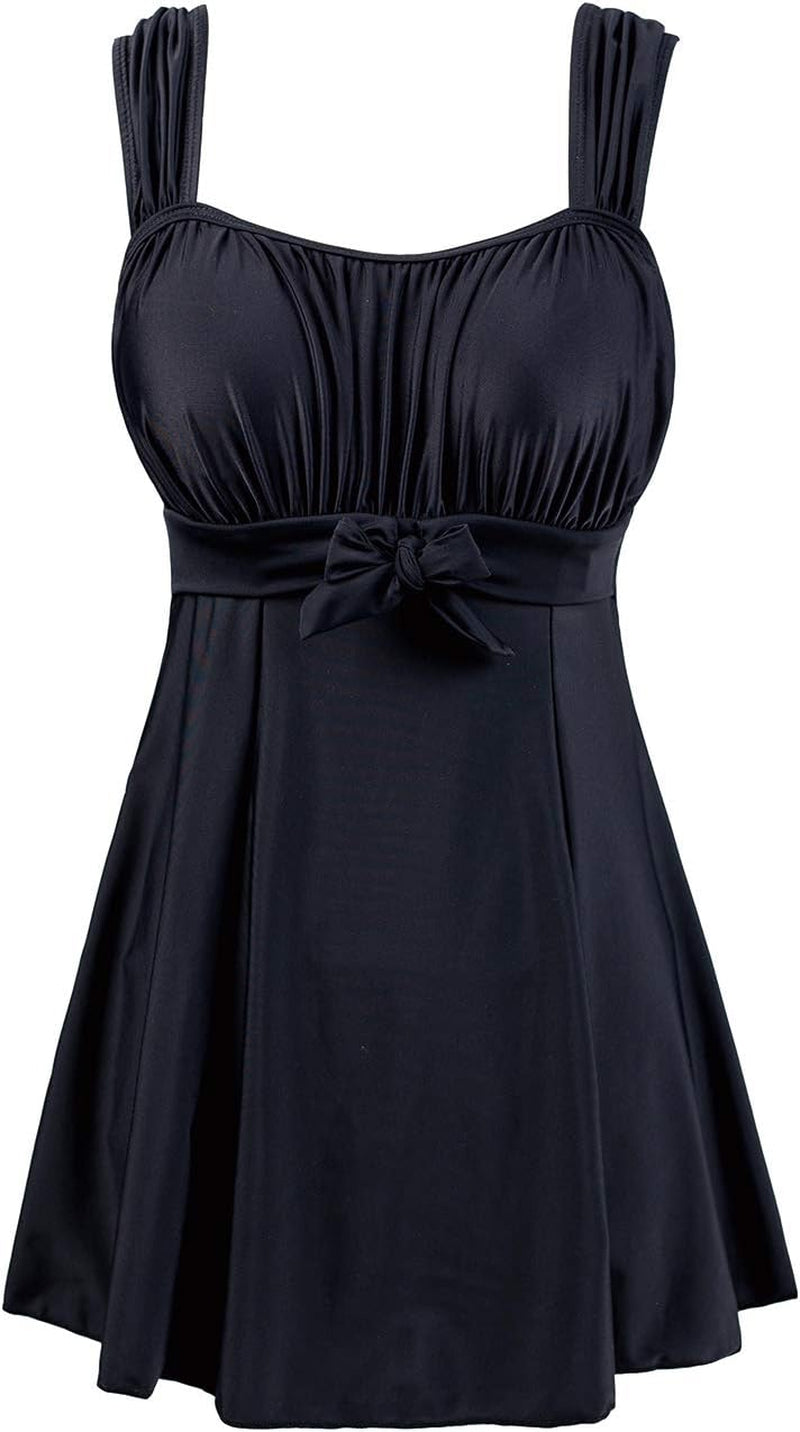 Women'S plus Size Swim Dress Tummy Control Swimsuit Bathing Suit