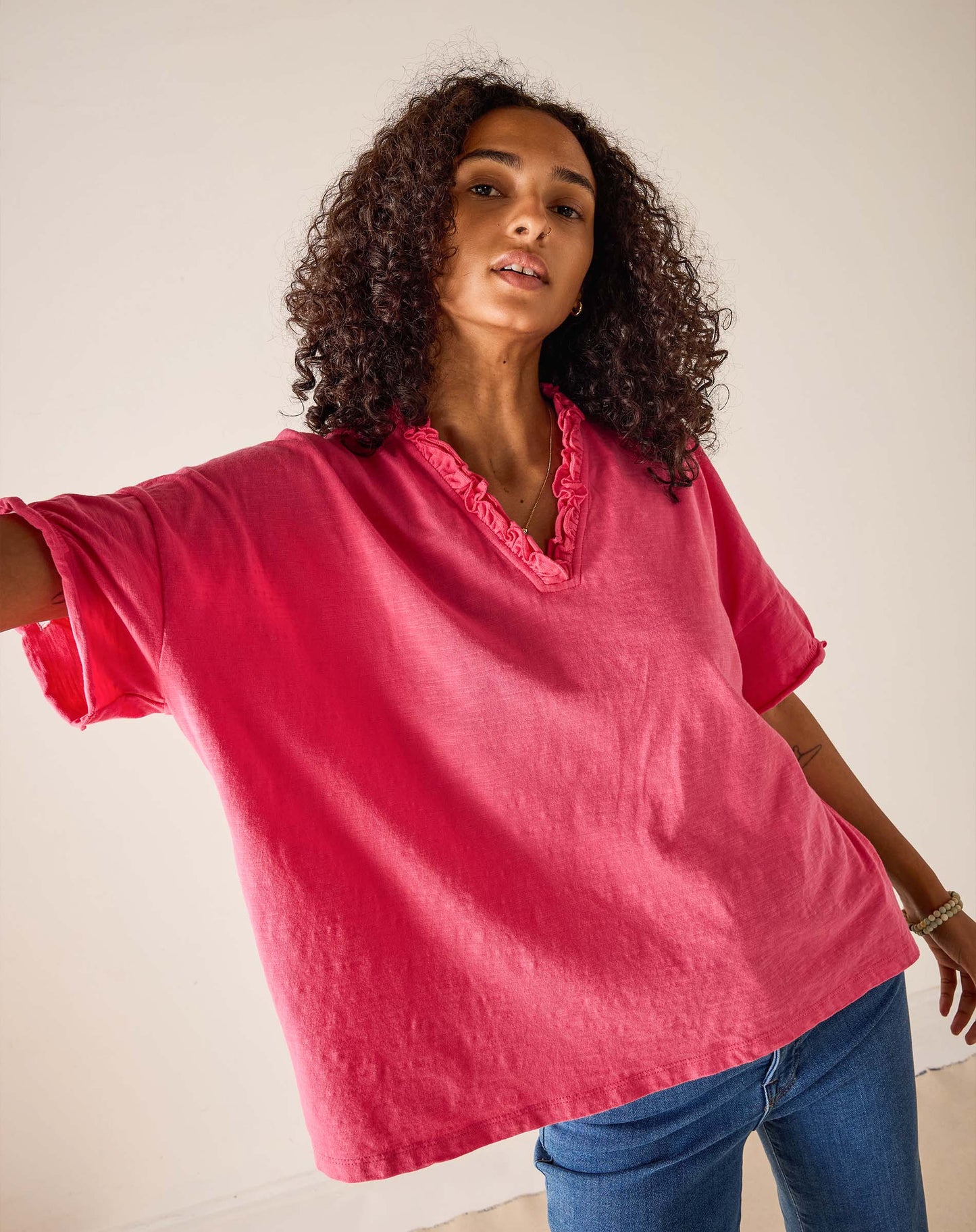 Amelia Ruffle Tee