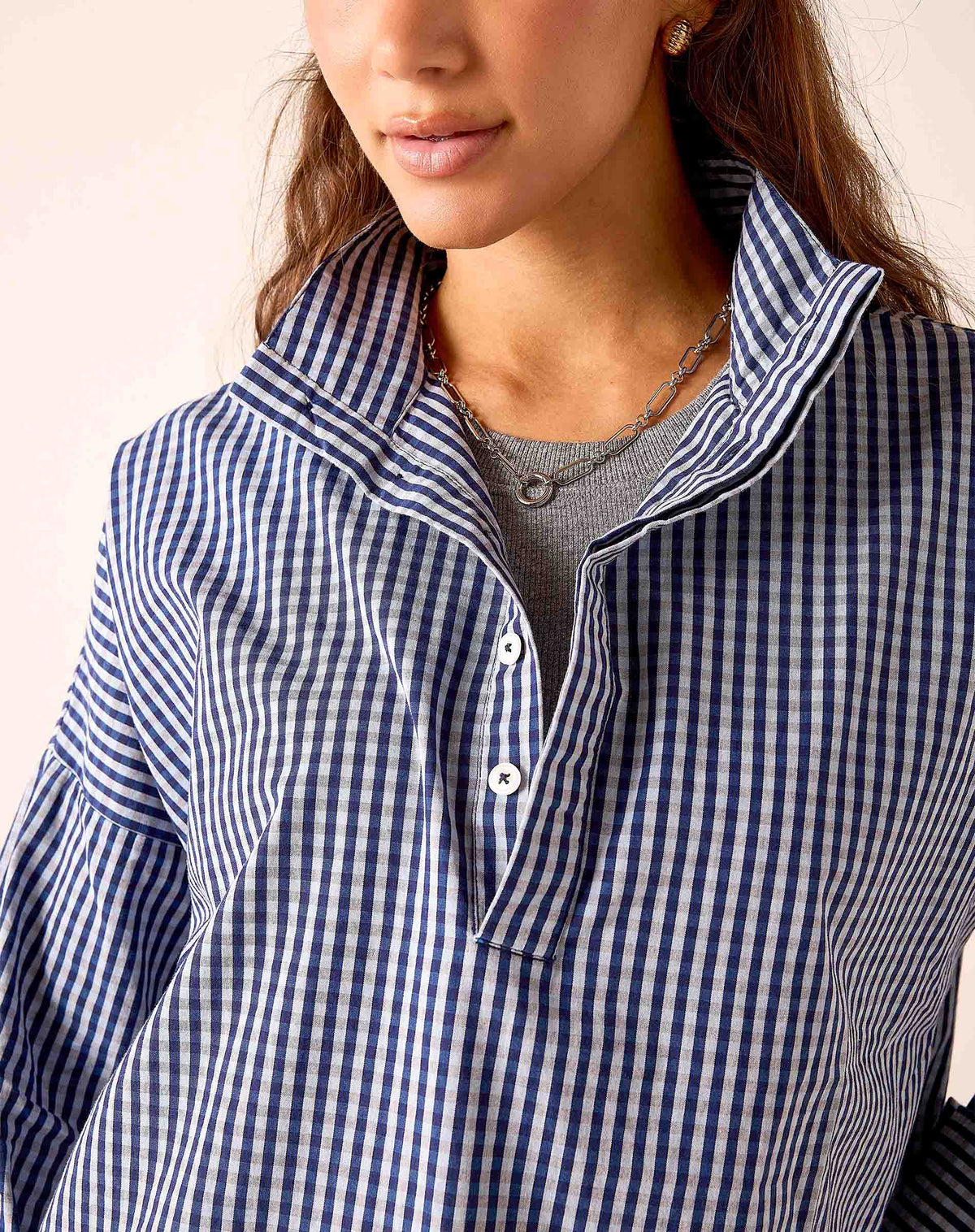 Emerson Pop up Collar Top
