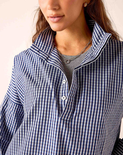 Emerson Pop up Collar Top