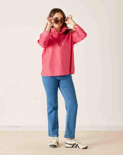 Emerson Pop up Collar Top