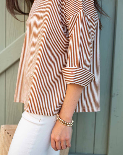 Emerson Pop up Collar Top