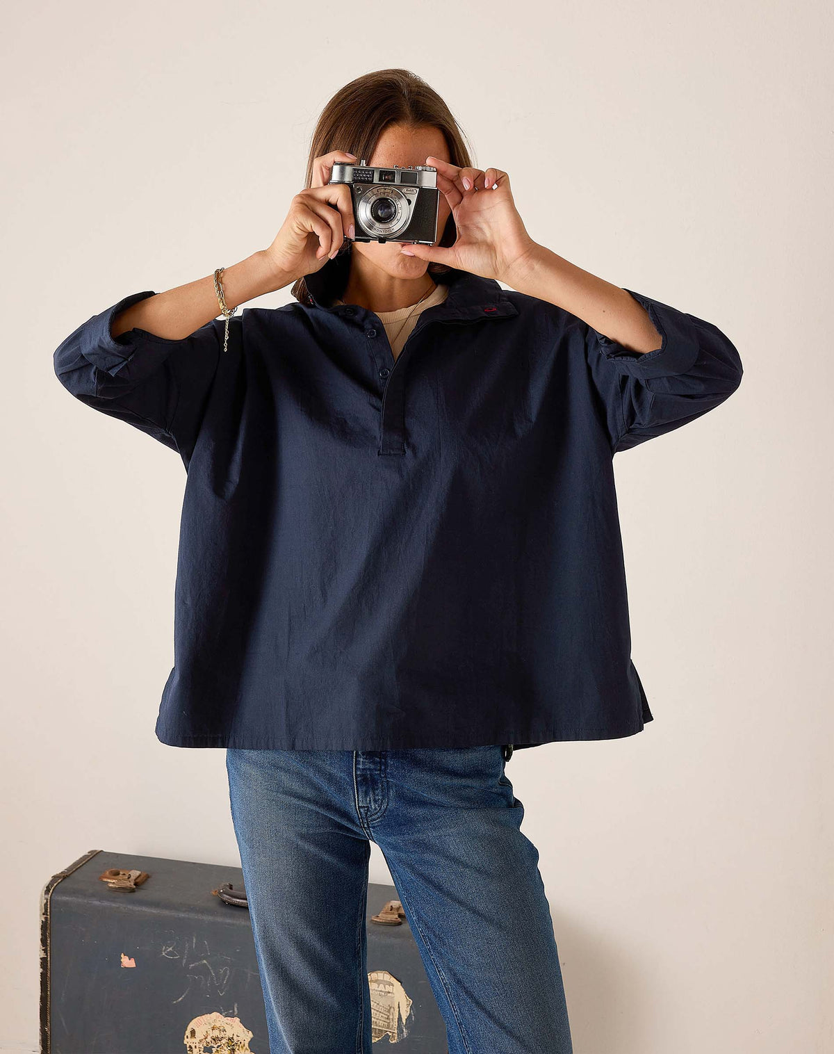 Emerson Pop up Collar Top