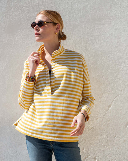 Emerson Pop up Collar Top