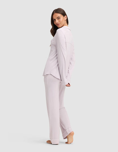 Women'S Bamboo Stretch-Knit Long Sleeve Pajama Set