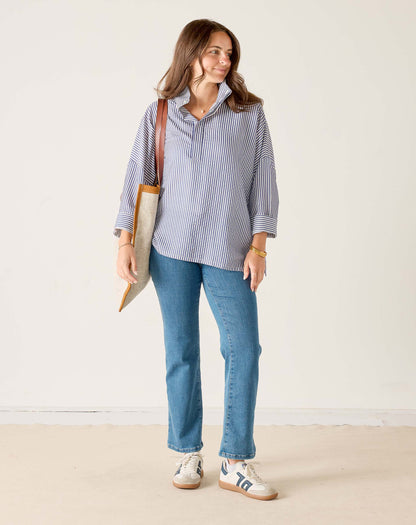 Emerson Pop up Collar Top