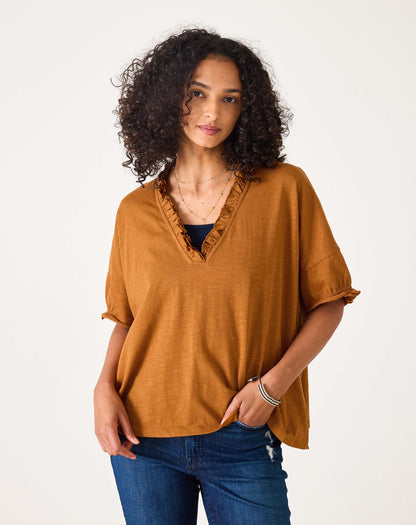 Amelia Ruffle Tee