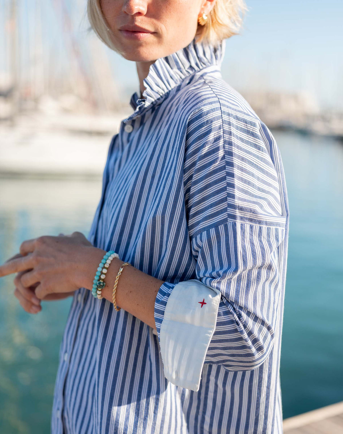 Emerson Pop up Collar Top
