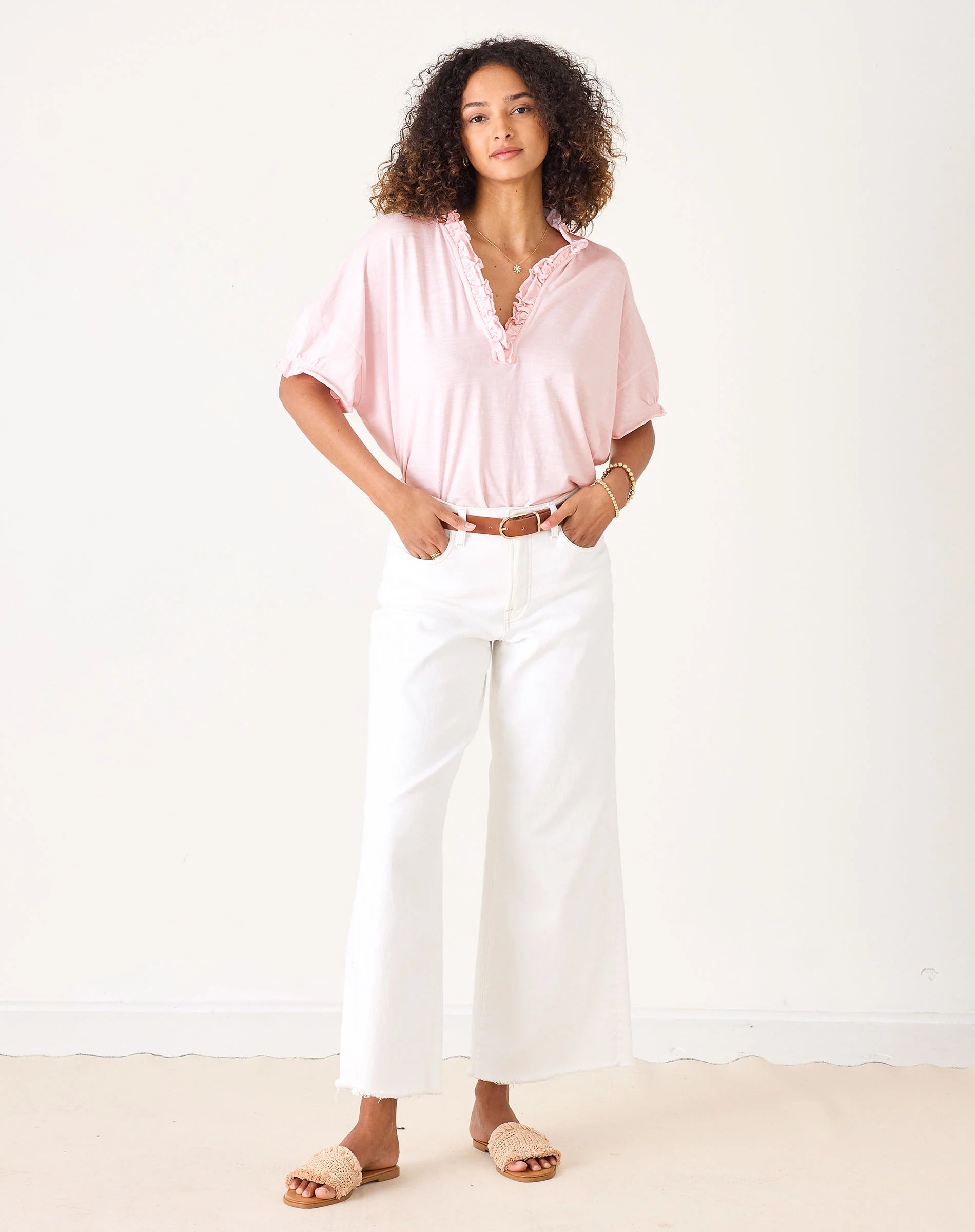 Amelia Ruffle Tee