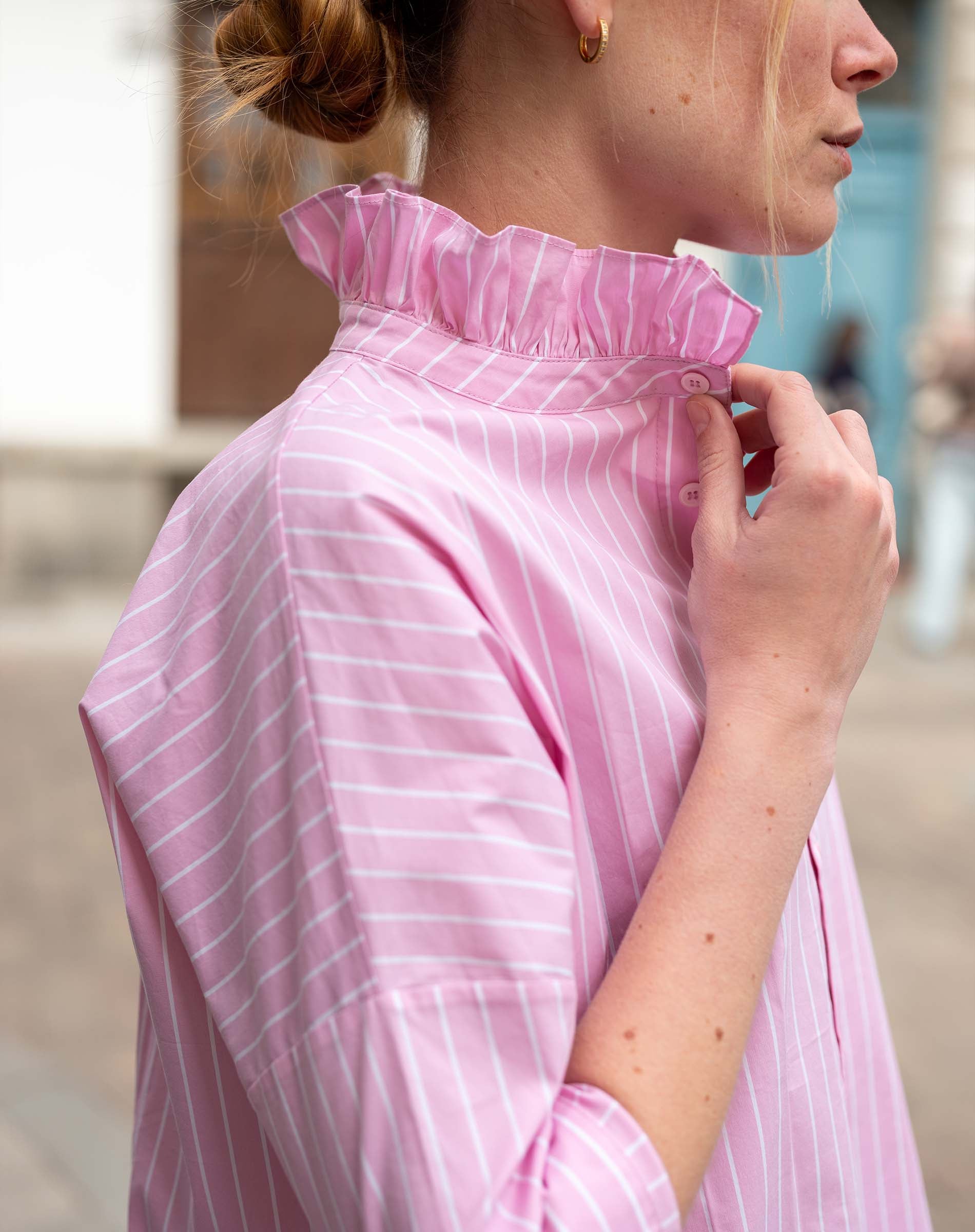 Emerson Pop up Collar Top