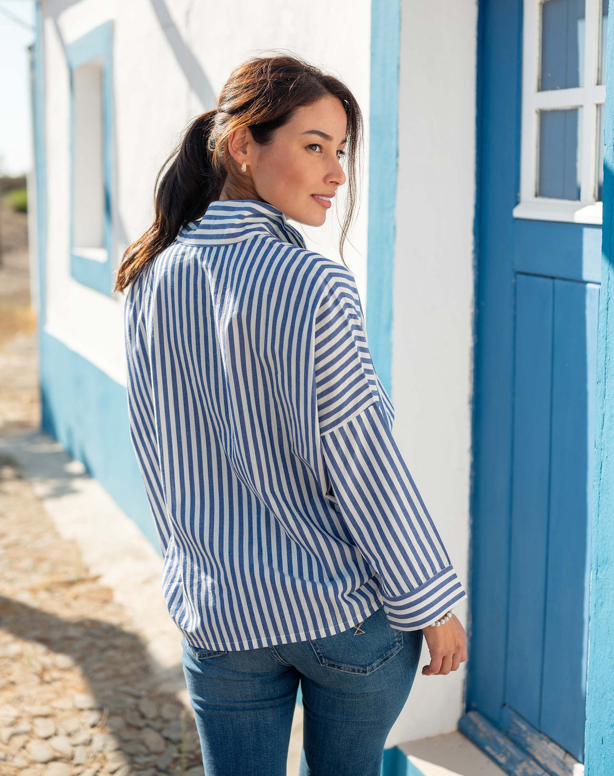 Emerson Pop up Collar Top
